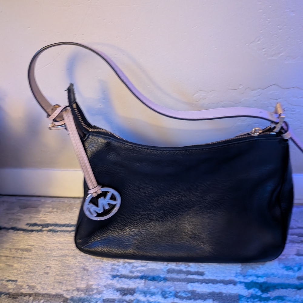 Michael Kors Black and Pink Shoulder Bag